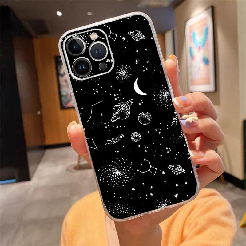 Phone Case For Iphone 17 Pro Max Air 16 15 14 13 Pro Max 15 16 Pro 15Plus Stars Space Astronaut