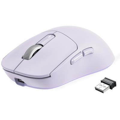 X ATTACK SHARK X3 Gaming Wireless Original Phase PAW3395 26000 TTC Kaihua 200 Hours of Continuous Purple A.JAZZ Mouse, Ultra-Lightweight (49g),