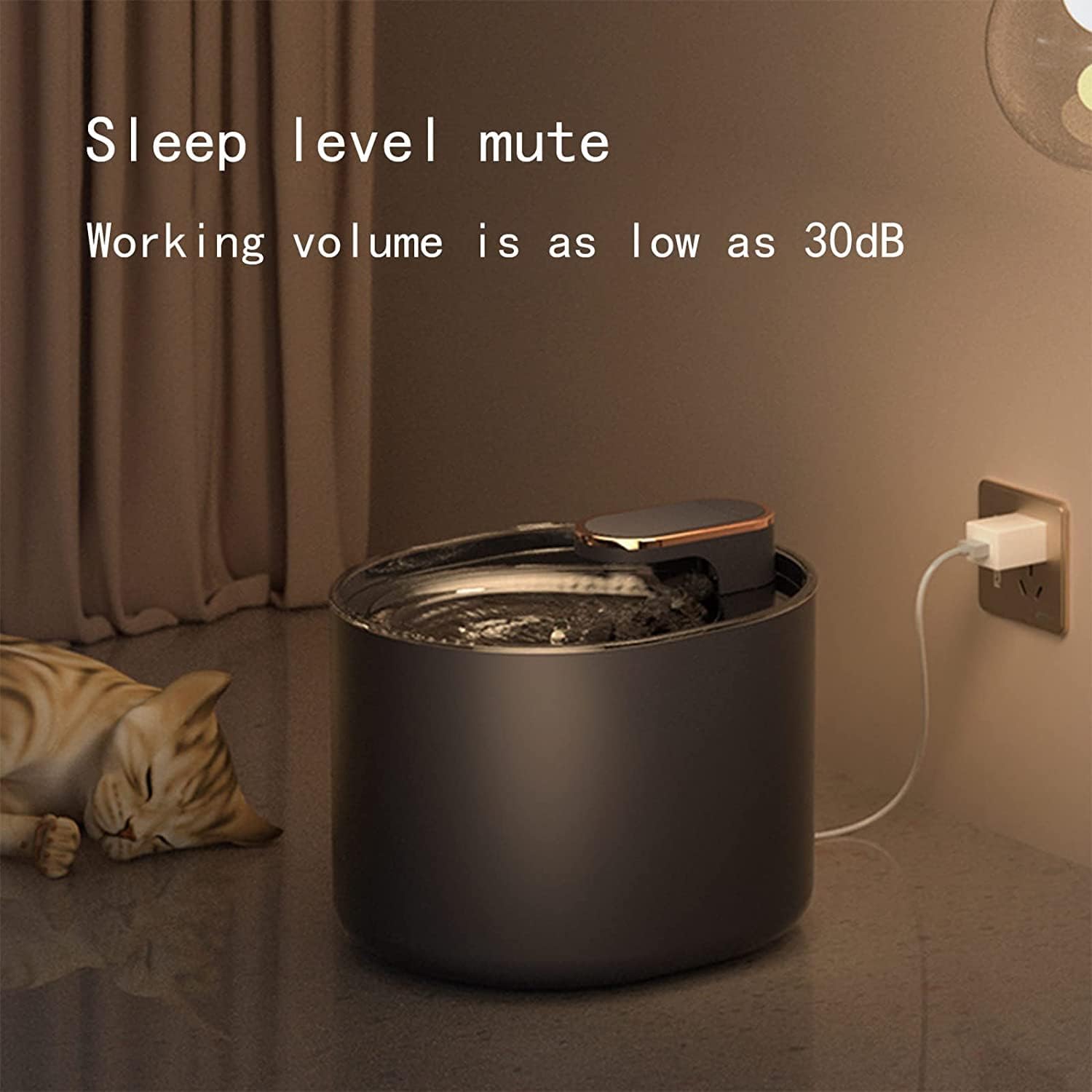 

Автоматическая поилка для домашних животных Электрическая поилка для кошек, 4-кратная высокоэффективная фильтрация, 0,88 фунта / 3 литра, не содержит BPA, автоматическая поилка для домашних животных