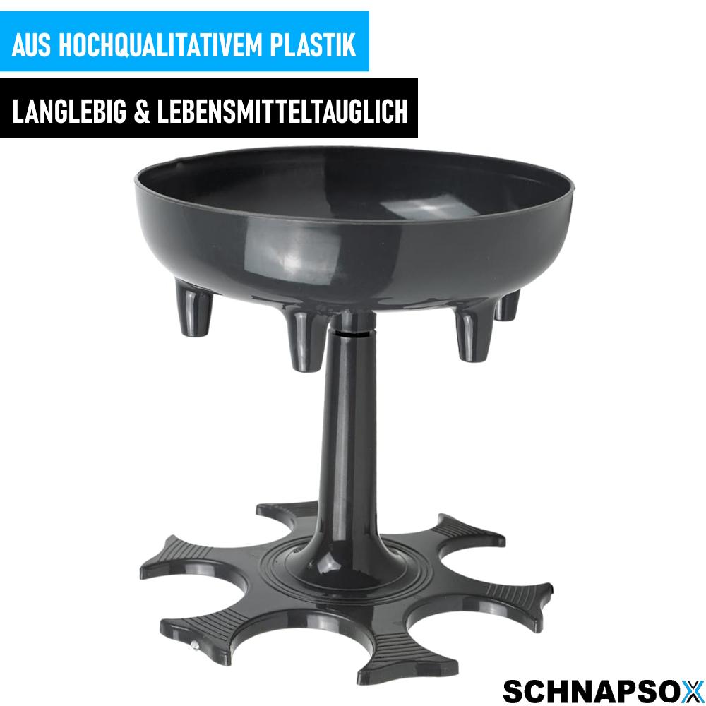 SCHNAPSOX 6 Schnapsglas Spender Halter Cocktail Shots Spender für Trinkspiele