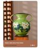 Hand-Painted Jingdezhen Ceramic Vase for Flower Arrangements in Living Rooms, Hotels, and B&Bs.