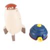 Kids Outdoor Water Sprinkler Launch Space Toys Rotating 5.9ft Height Spray Linear Nozzle Automatic