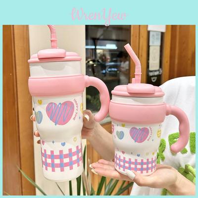 Giant Insulated Travel Mug With Handle For Office And Outdoor Use