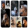 Animal Horse Phone Case Cover for iPhone 17 16 15 14 13 12 Pro Max 11 Pro Max 17 AIR Plus Shockproof Soft TPU Shell Fundas Capas