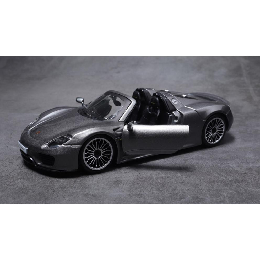 Burago 1:24 Porsche 918 Spyder Diecast Modellauto - Grau