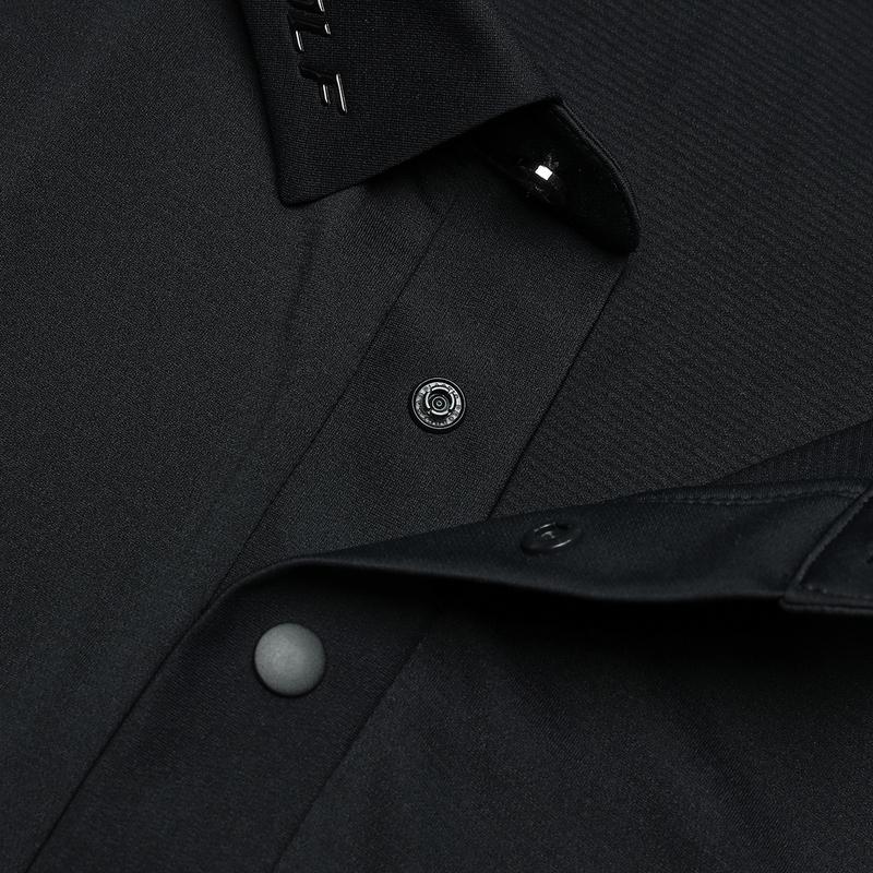 New FILA Golf Series Polo Shirt Men's Pitch Black A61M425107FBK