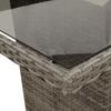 Vidaxl 9-Cz. Conjunto de Muebles de Jardín con Cojines, Gris, Ratán PE