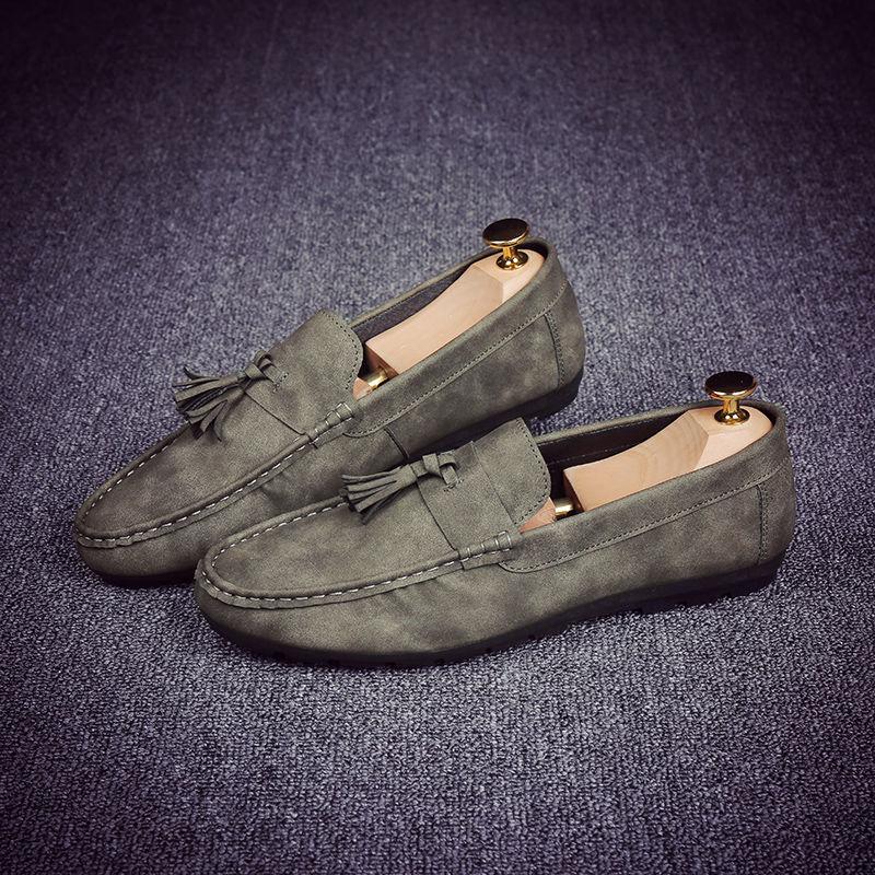 Lightweight Fashion Men Loafers Spring Tassel Trend Male Leather Casual Shoes Wild Casual Breathable Men Casual Flat Shoes