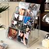 Vitrína na CD Domácí akrylový stojan na CD Albumy Úložný box na CD Úložný stojan na časopisy Albumy slavných zpěváků CD