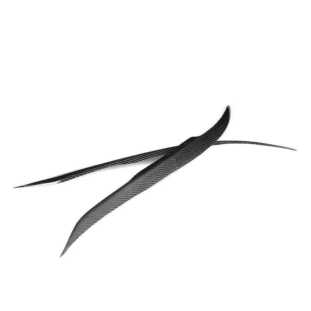 Carbon Fiber Car Headlight Eyebrow Eyelid Cover Trim Fits for Mazda 6 20032013