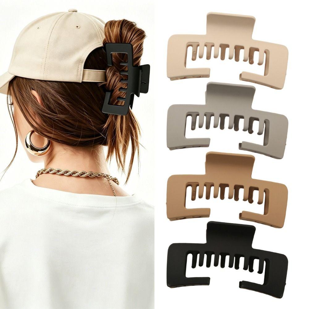 Non-Slip Hat-Friendly Hair Claw Hairpin Large Size Shark Clip Baseball Cap Grab Clip  Travel
