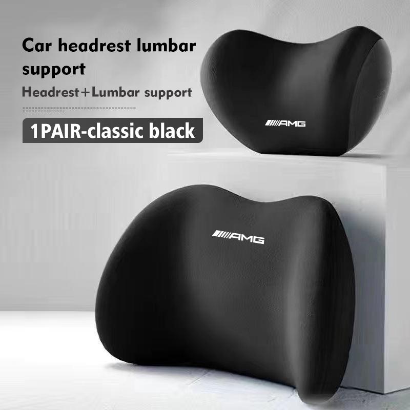 

For Mercedes Benz Car Lumbar Support Soft Breathable Memory Foam Pillow Accessory AMG W204 W205 W203 W211 W201 W210 W108 W124