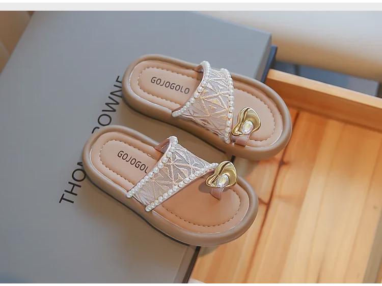 2024 Letní Korejský Styl Vílí Sandály: Venkovní pantofle s otevřenou špičkou a protiskluzovou podrážkou pro dívky