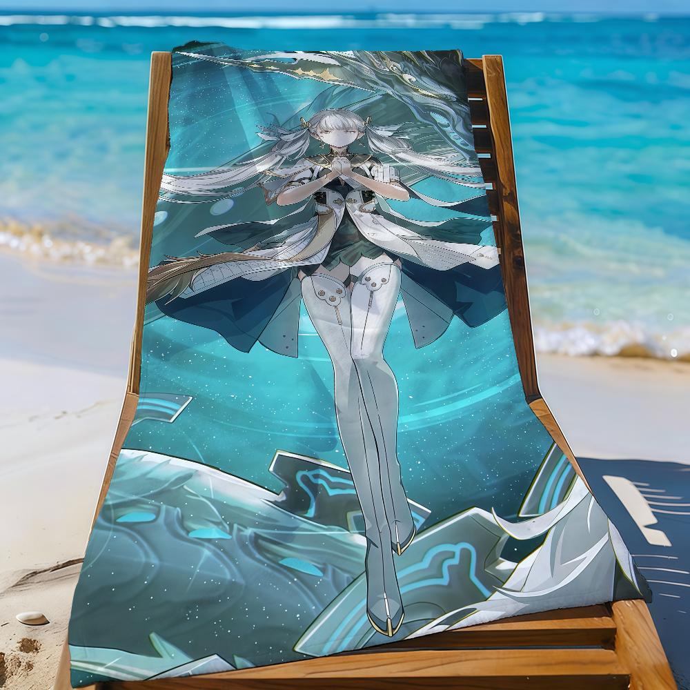 Game WuWa J-Jinhsis Towel Sports Quick Dry Travel Camping Gear Sandproof Soft Light Large Beach Towel