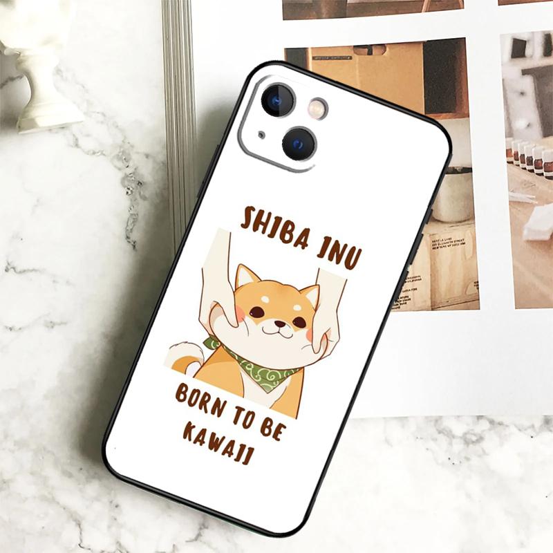 Cute Kawaii Shiba Inu Phone Case For iPhone 17 16 15 13 12 11 14 Pro Max Plus 12 13 Mini 16e 17 Air Cover Coque