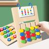 Montessori Double-sided Move Game Teaching Aids Thinking Logic Training Intelligence Development Puzzle Early Education Toys