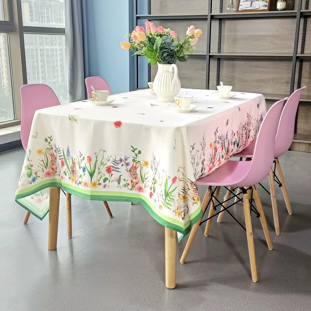 Small Fresh Square Rectangular Tablecloth Suitable for Kitchen Table Decoration Simple Style Plant Tablecloth Decoration