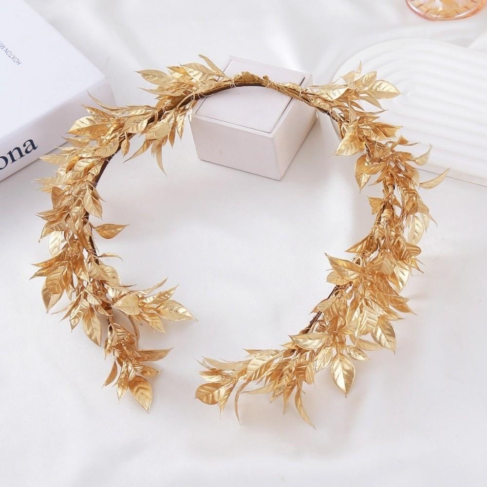 Maple Leaf Wedding Crown Handmade Braided Photography Hair Accessories  Engagement