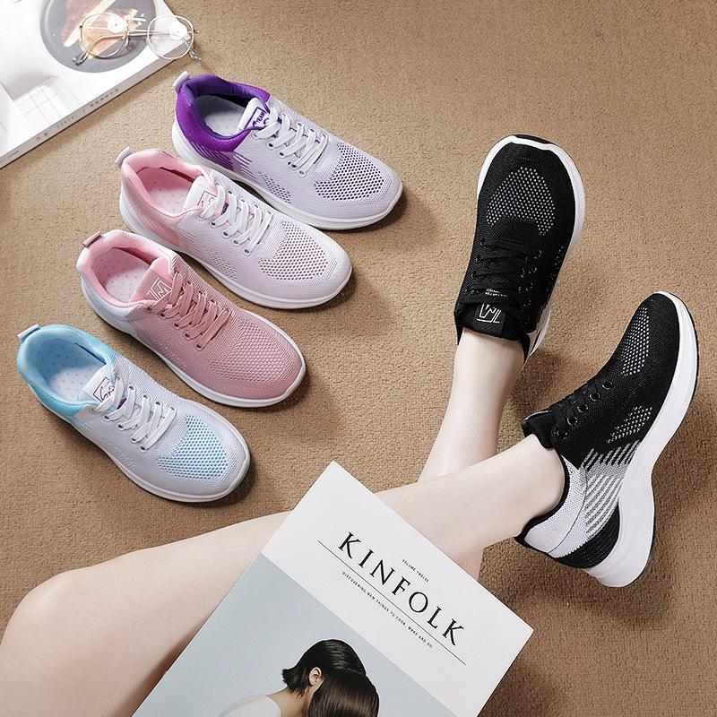 Shoes women's spring new women's single shoes soft sole breathable sports casual shoes fashion sports shoes manufacturers spot