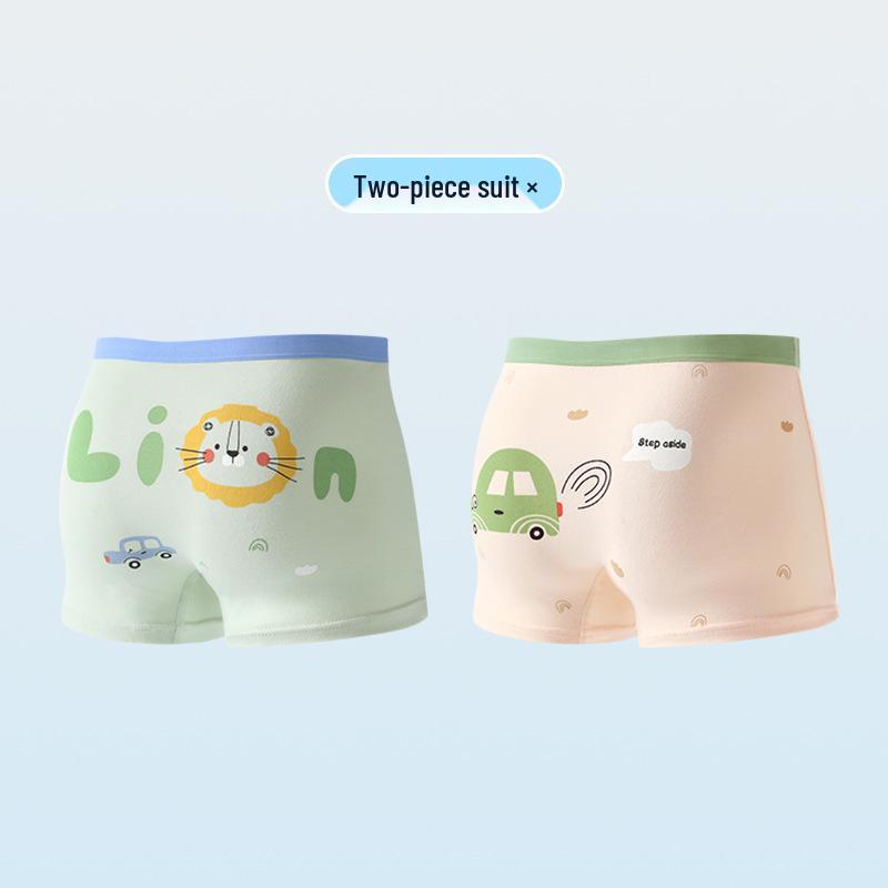 Set of 26 New Boys' Cotton Boxer Briefs - Antibacterial, Skin-Friendly, Breathable Four-Corner Shorts