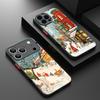 Oil Painting Christmas Phone Case For iPhone Air 16e 17 16 15 14 17 Pro Max 13 Shockproof Matte Hard PC Soft Edge TPU Cover