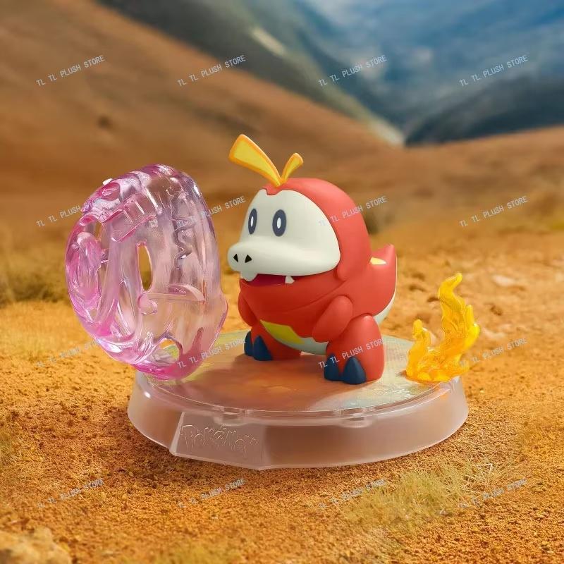 

New Blokees Pokemon S Version 3 Action Figures Piplup Quaxly Fuecoco Corphish Heigani Pokedex Toy MINI Model Toys Blind Box Gift