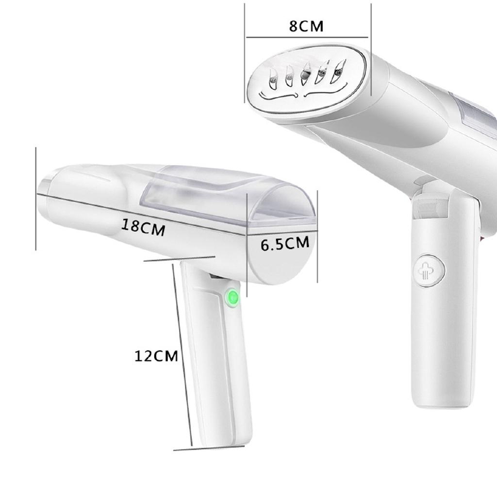 220V EU Plug Handheld Iron Steam 3 Speed Folding Clothes Steamer Electric Fabric Laundry Steamer Brush for Home Travel 800W