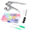 Button Tool Snap Fasteners Hand Pressing Pliers Snap Fasteners Kit Sewing Button Punching Machine Hand Pressing Pliers Tools Set