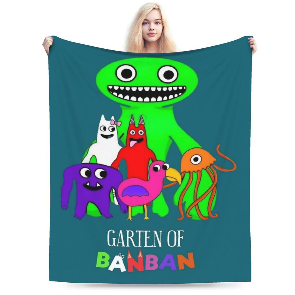 Bittergiggle Garten Of Banban Blanket Gaming Flannel Throw Blanket Summer Air Conditioning Printed Soft Warm Bedspreads