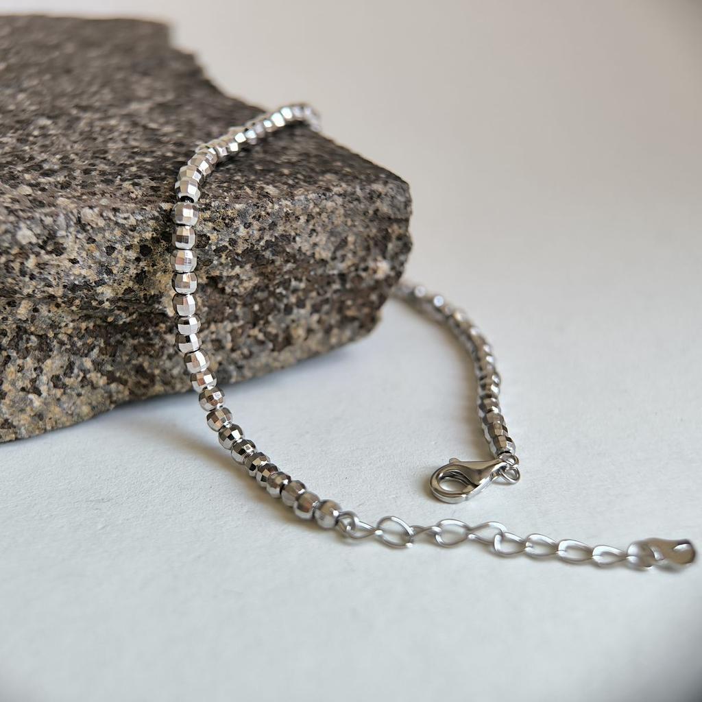 Серебряный браслет с без камней, вес изделия 4,5 гр (2182979)