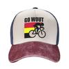 Belgie Flag Wout Van Aert Baseballové čepice Věci Móda Zoufalý Washed Snapback Klobouk Unisex Dámské Nastavitelné Čepice Klobouk