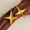 6pcs High Quality Stainless Steel Charm Star Pendants For Jewelry Making Supplies Pentagram Accessories DIY Keychian Charms Bulk