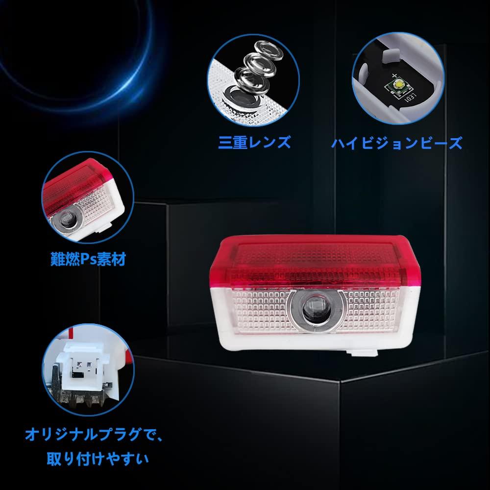 Courtesy Light, Door Welcome Light, Courtesy Lamp, For Cars, LED Logo Projection, Compatible with A/C/E/GLA/GLC/GLS/GLE CLA Class of 2 (02)