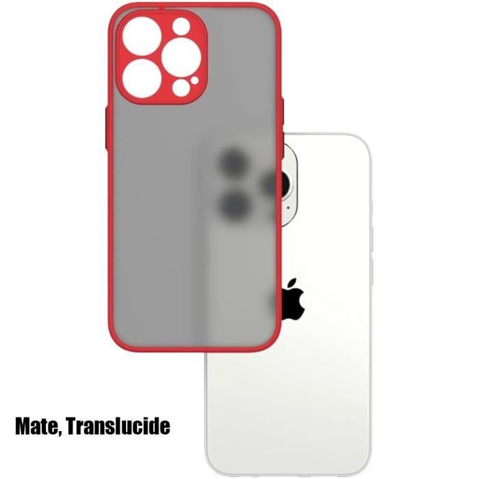 Coque - BOOLING - pour iPhone 14 Pro Max - Silicone Mat Noir - 2 Verres Trempés Offerts - Protection Anti-Choc