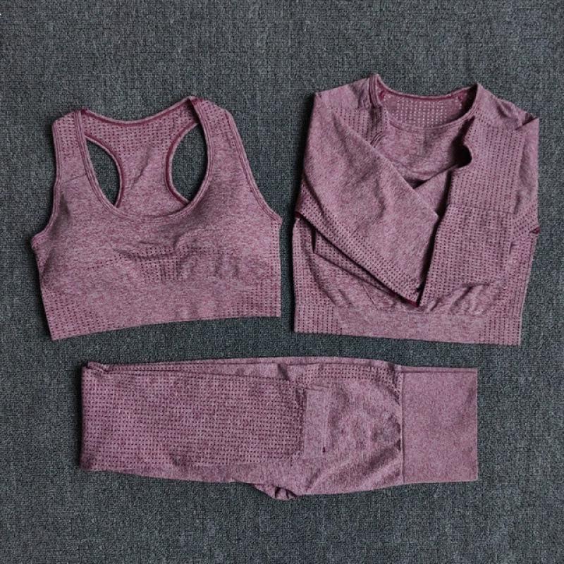 Seamless Women's Yoga Set: 2/3/5PCS Workout Sportswear