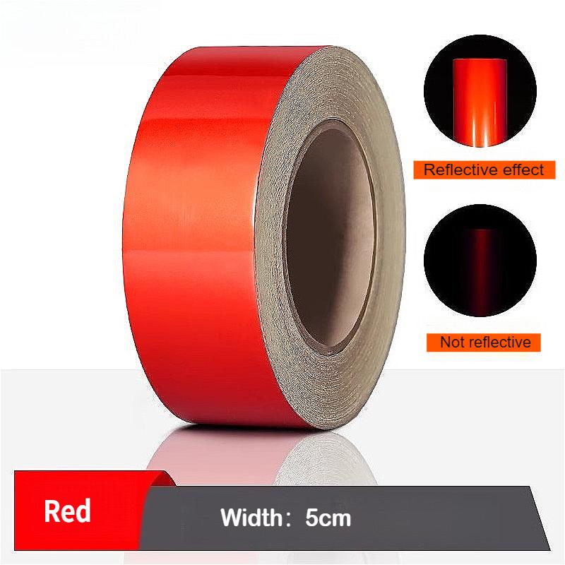 Reflective Tape Danger Warning Tape Reflective Material Traffic Film Belt Night Warning Safety Protective Tape Safety Glow Tape