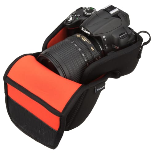 HAKUBA Single Lens Camera Case Luft Design Slim Fit Camera Jacket M-110 Black DCS-03M110BK