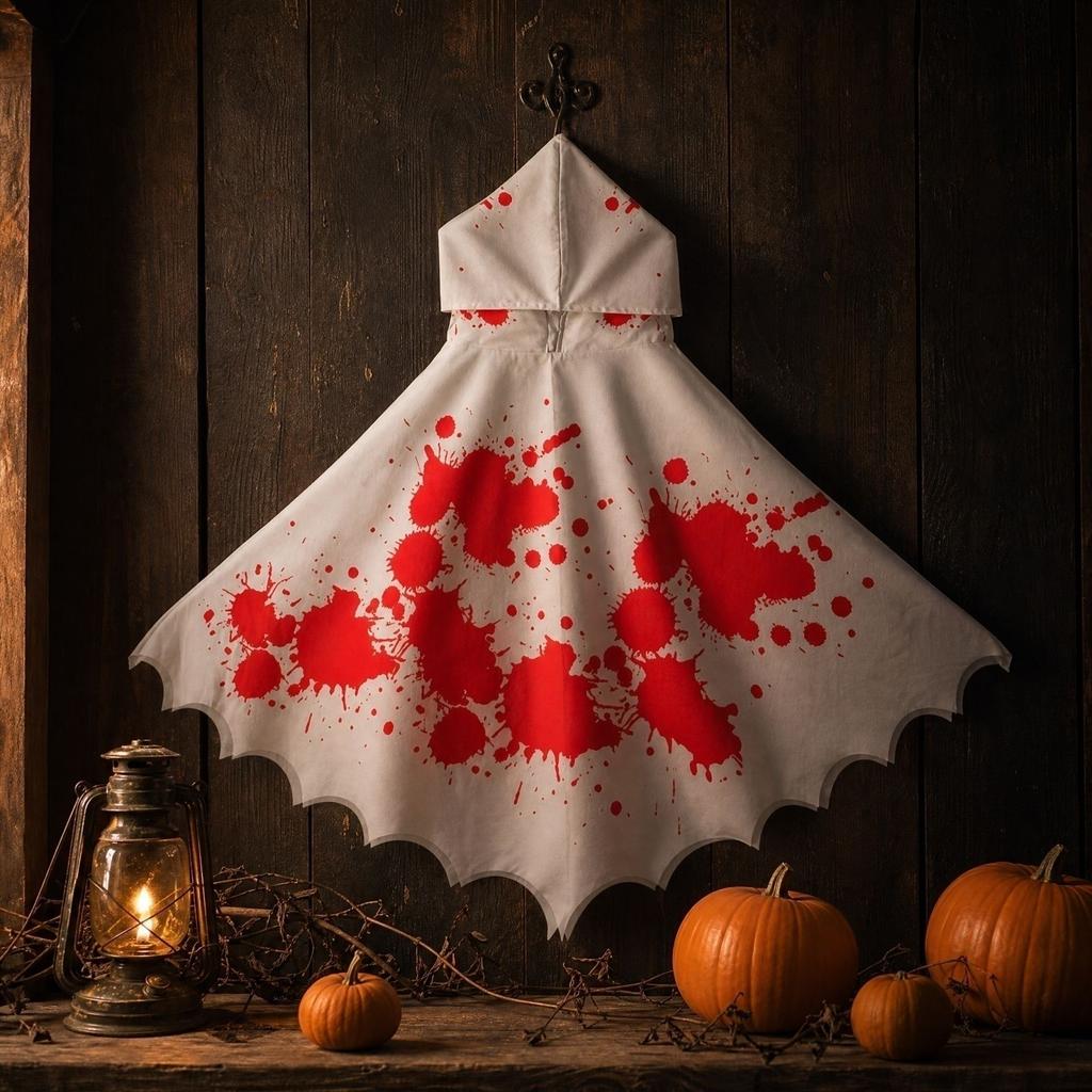 Halloween Cape Hooded Cloak for Adult Kids Costume Party Decoration and Role Play