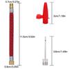 1Set Kit Ago Gonfiaggio Tubo Ago Pallone Sportivo Pallacanestro Calcio Pallavolo Camera d'Aria Pneumatico Bici Kit Gonfiatore Pompa Aria Strumento