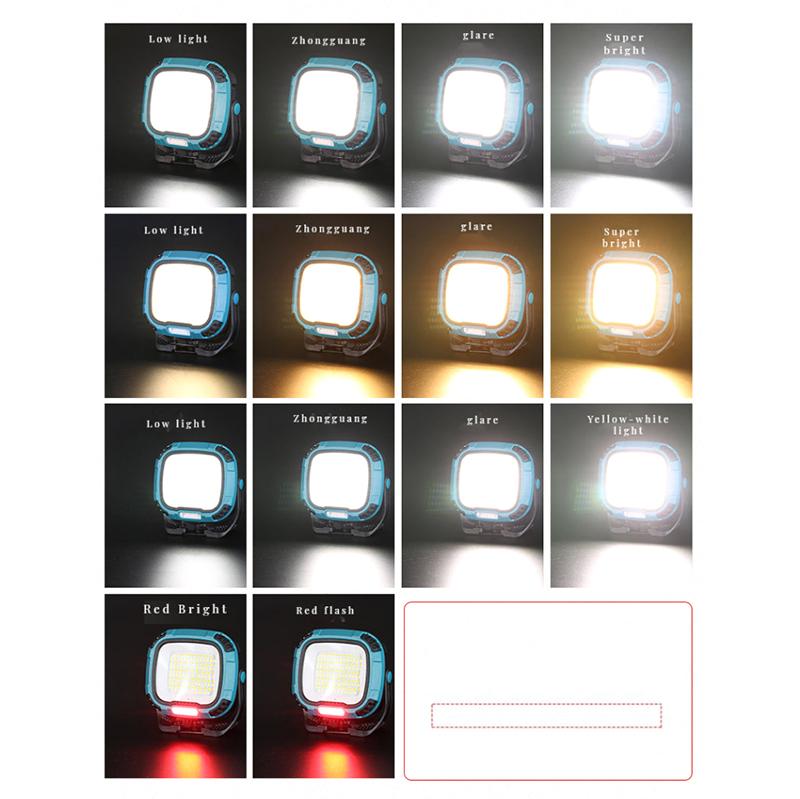 W892 Rechargeable Light Emergency Light Camping Light Spotlight Cob Light Work Light Camping Light Power Bank Function For Tent