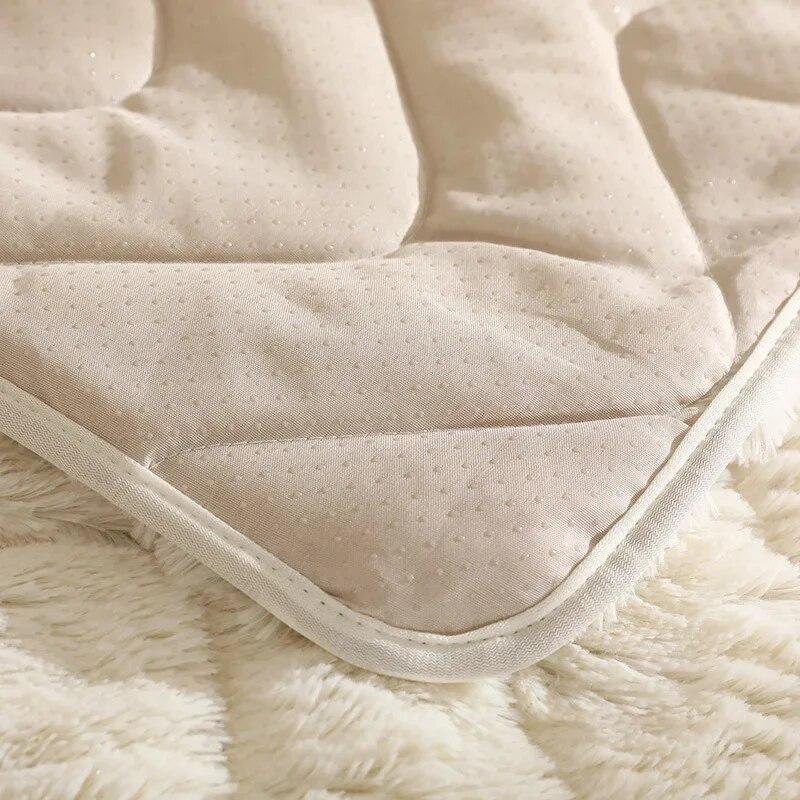 Rutschfeste, einfache, universelle Sofabezug-Kissen, Plüsch-Sofakissen, komplettes Set, Winter, verdickt