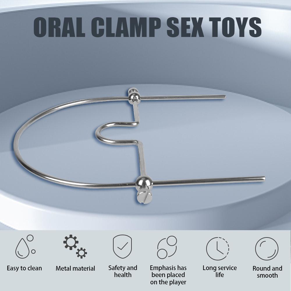 Orální svorka Sexuální hračky Kovová spona pro ženy Sexuální pomůcky Erotické hračky pro páry SM hry Sexy hračka z nerezové oceli produkty pro dospělé