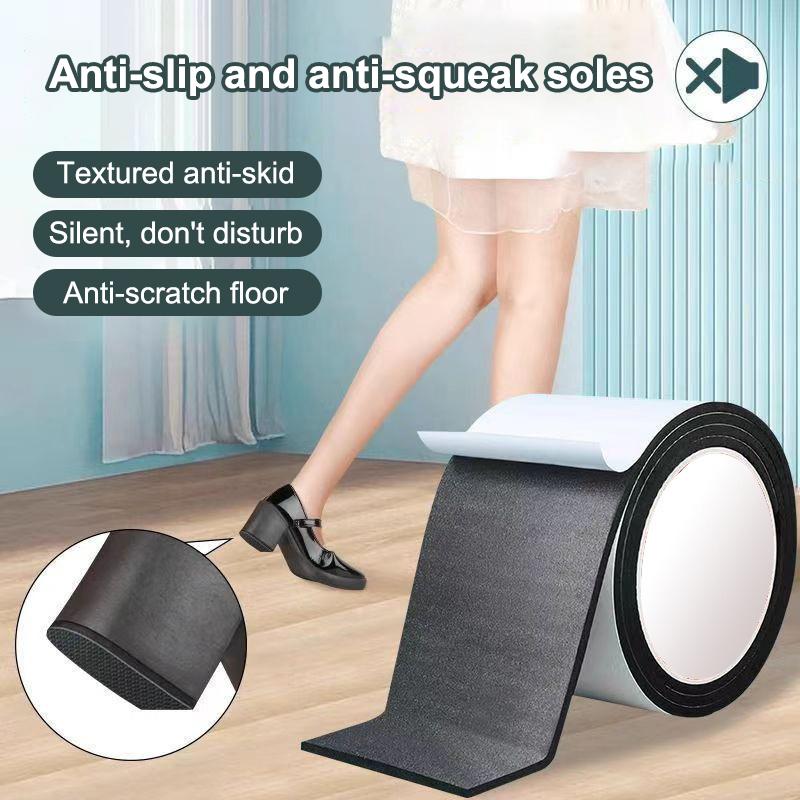 1Roll Thick Anti-Slip Mute Shoe Sole Patches For Repairing Holes Protecting Soles Suitable For High Heels And Sports Shoes