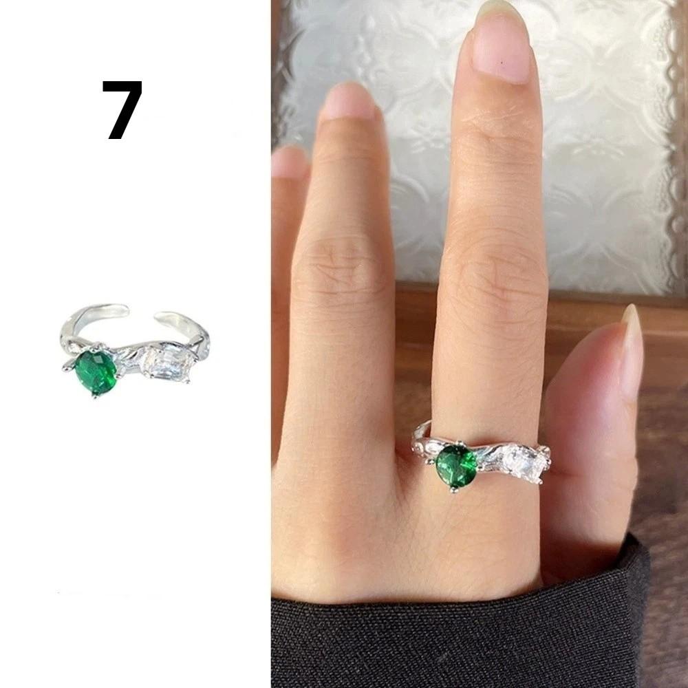 Irregular Shape Crystal Ring Minimalist Handmade Opal Ring Fashionable Gemstone Ring Girls Gift