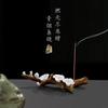 Ceramic Handmade Pinched Flower Incense Holder Incense Burner Ornament Plum Blossom Incense Seat Ornament Creative Rockery Pen