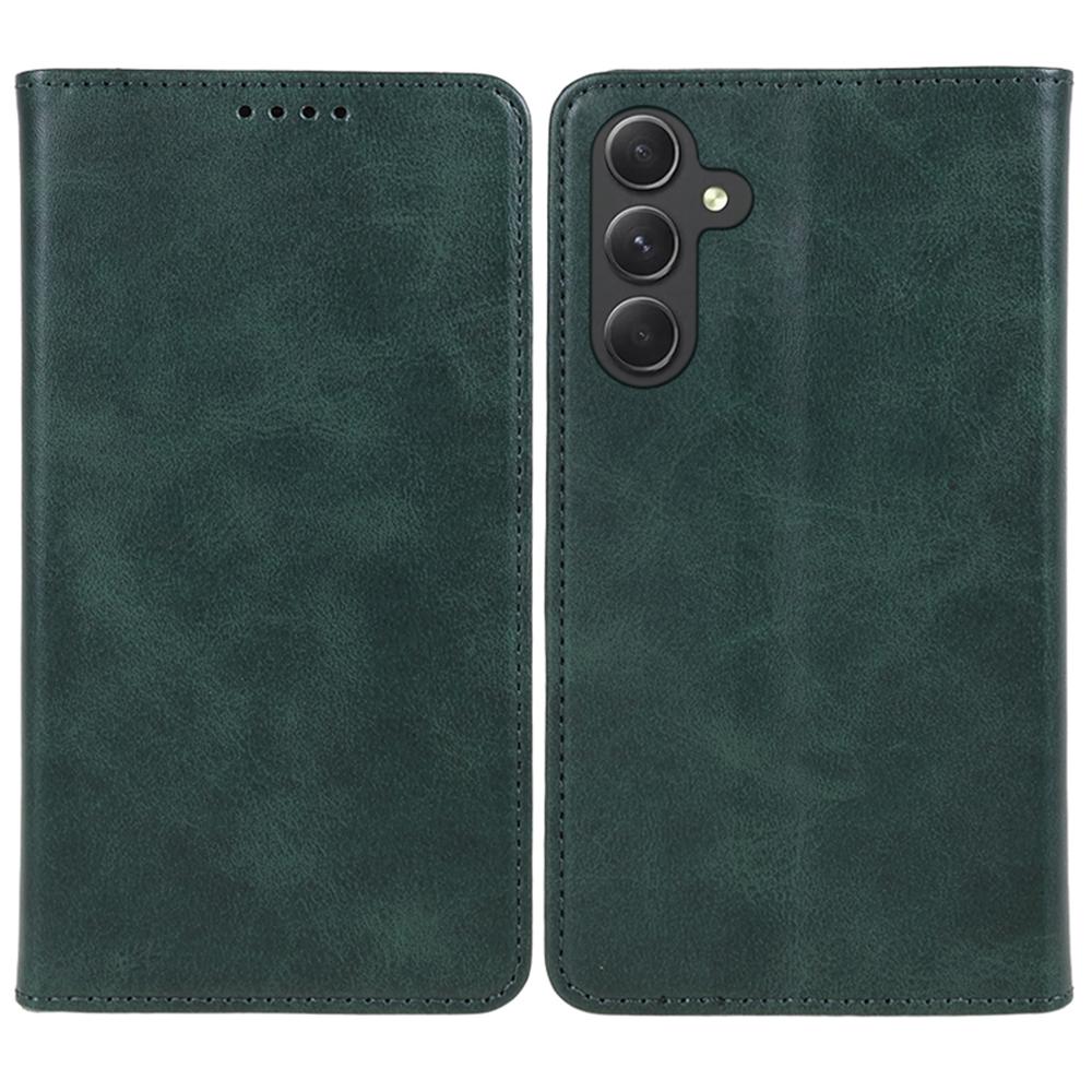 For Samsung Galaxy A17 5G/A26 5G Case Strong Magnetic PU Leather Phone Cover Calf Texture