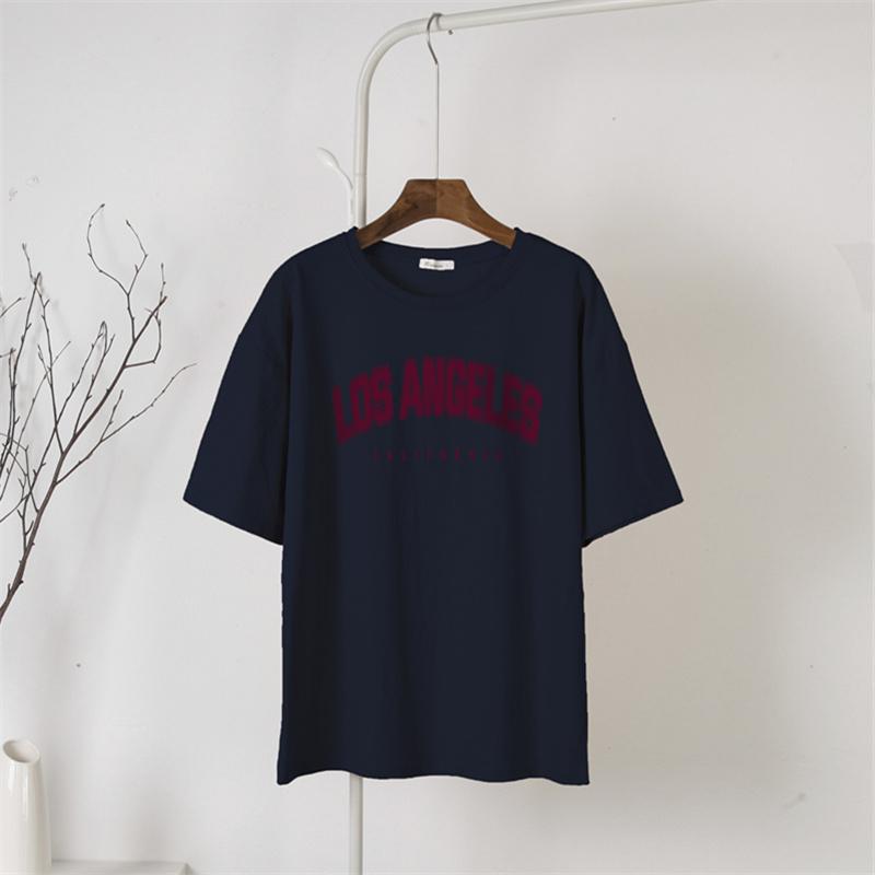 Shellsuning 2023, vară, cu mânecă scurtă, cu litere, tricouri cu imprimeu, la modă, tricouri pentru femei, ocazional, din bumbac, de bază, pentru femei.