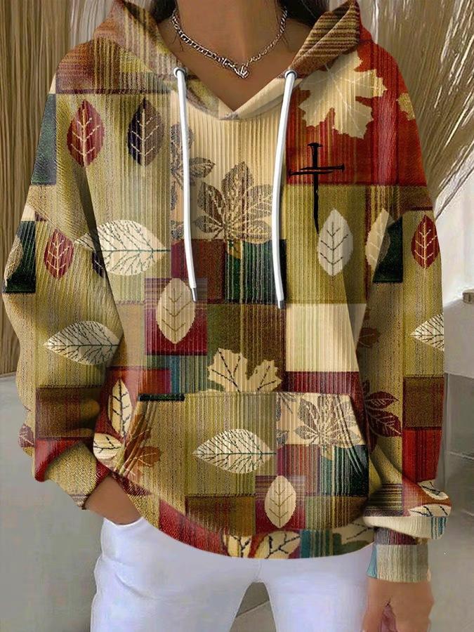 Patchwork Hoodies Checkered Pattern 3D Print Women's Casual Sweatshirts Street Oversized Pullovers Hoodie Female Tops Clothing