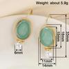 Huitan Elegant Women Drop Earrings Simulated Pearl Fresh Style Wedding Party Accessories Gold Color Daily Versatile Jewelry