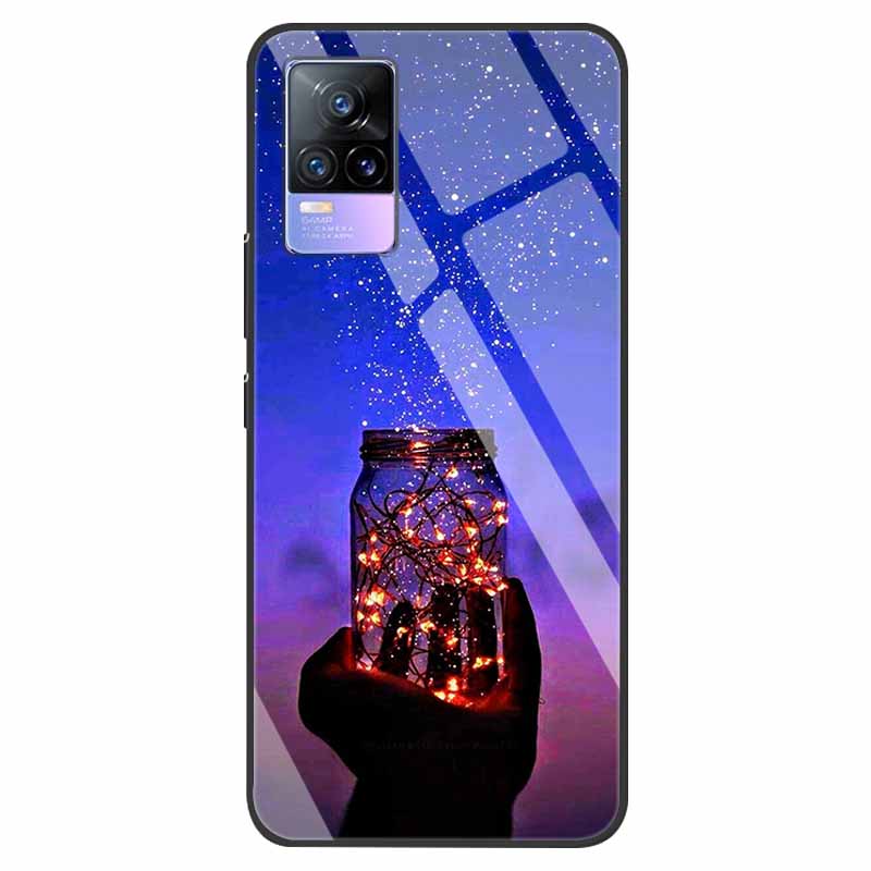 For VivoV21 5G Tempered Glass Case for Vivo V21 5G Soft Bumper Hard Funda For Vivo X60 Pro Global Phone Case X60 5G 2021 Cover